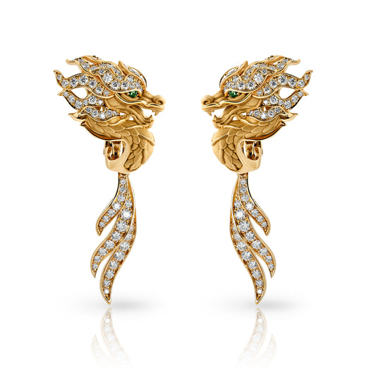 New Shanghai Maxi Pave Earrings