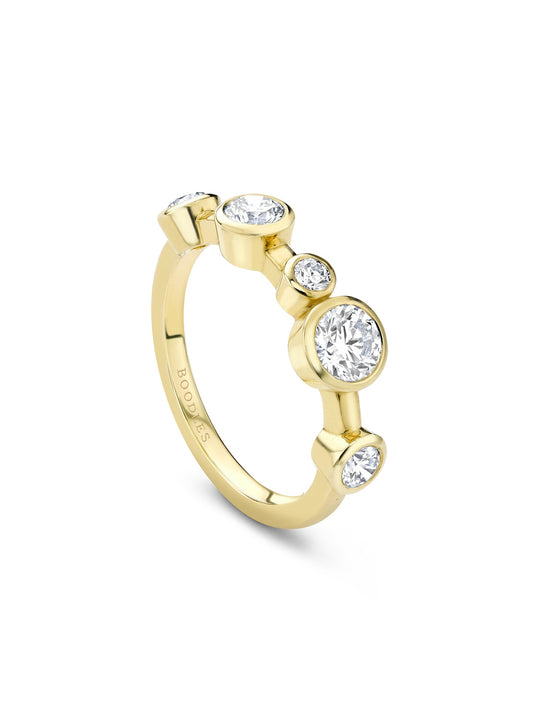 Raindance Half-Hoop Diamond Ring