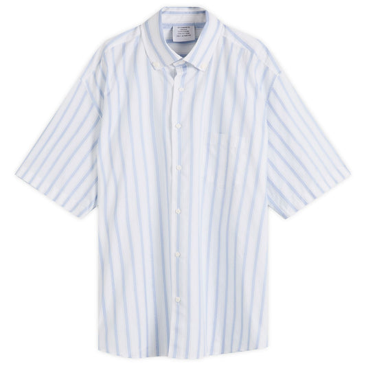 Vetements Pinstripe Short Sleeve Shirt