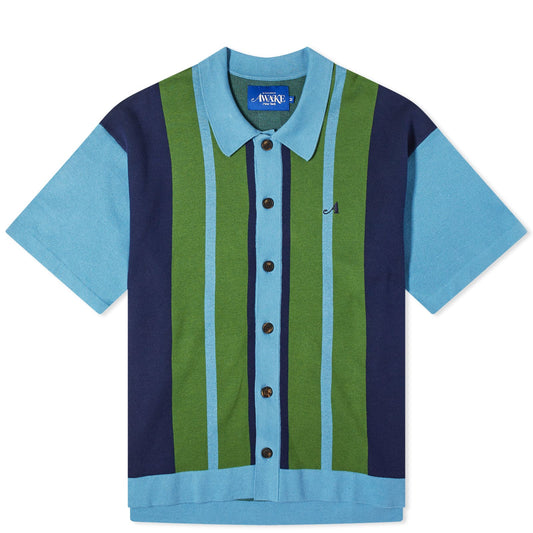 Camp Collar Knitted Shirt