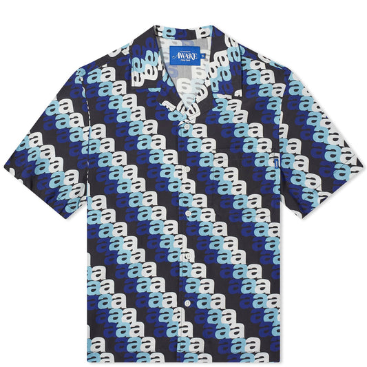 A Print Camp Collar Shirt