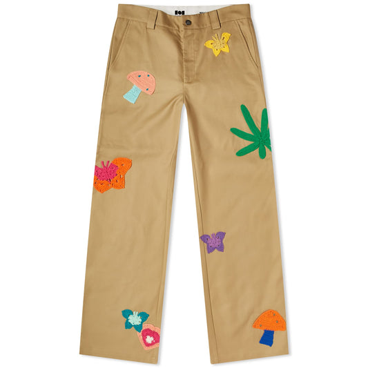 Patchwork Worker Pants