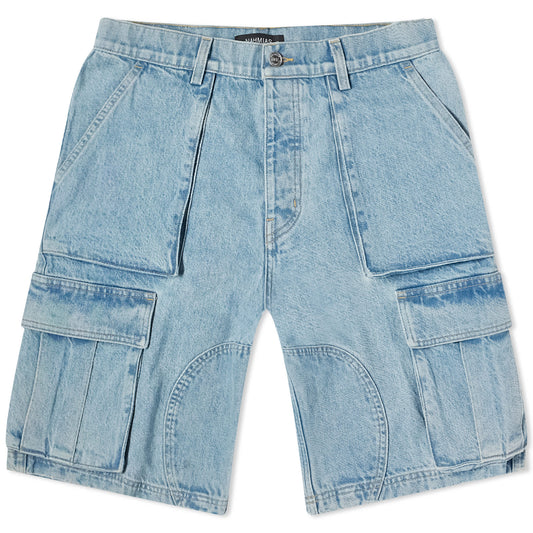 Denim Logo Cargo Shorts