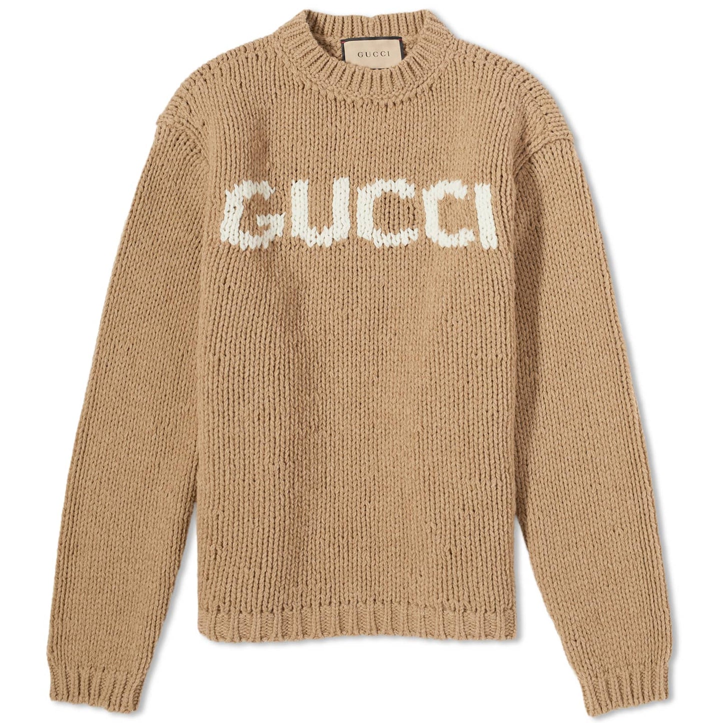 Intarsia Logo Crew Knit