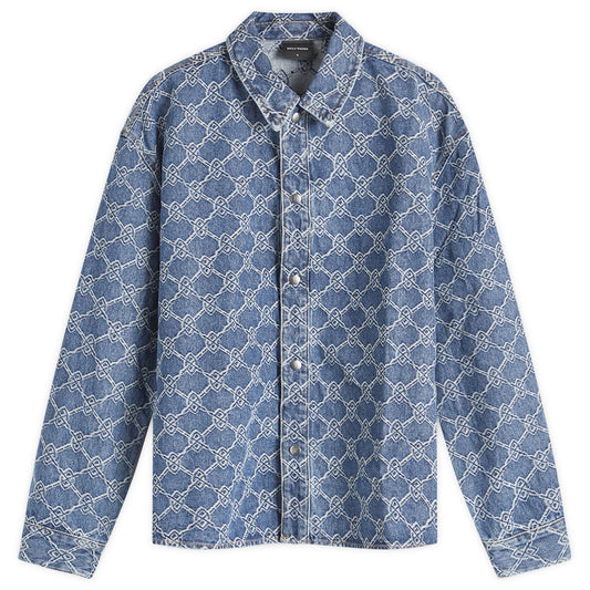 Rahul Shield Monogram Denim Jacket