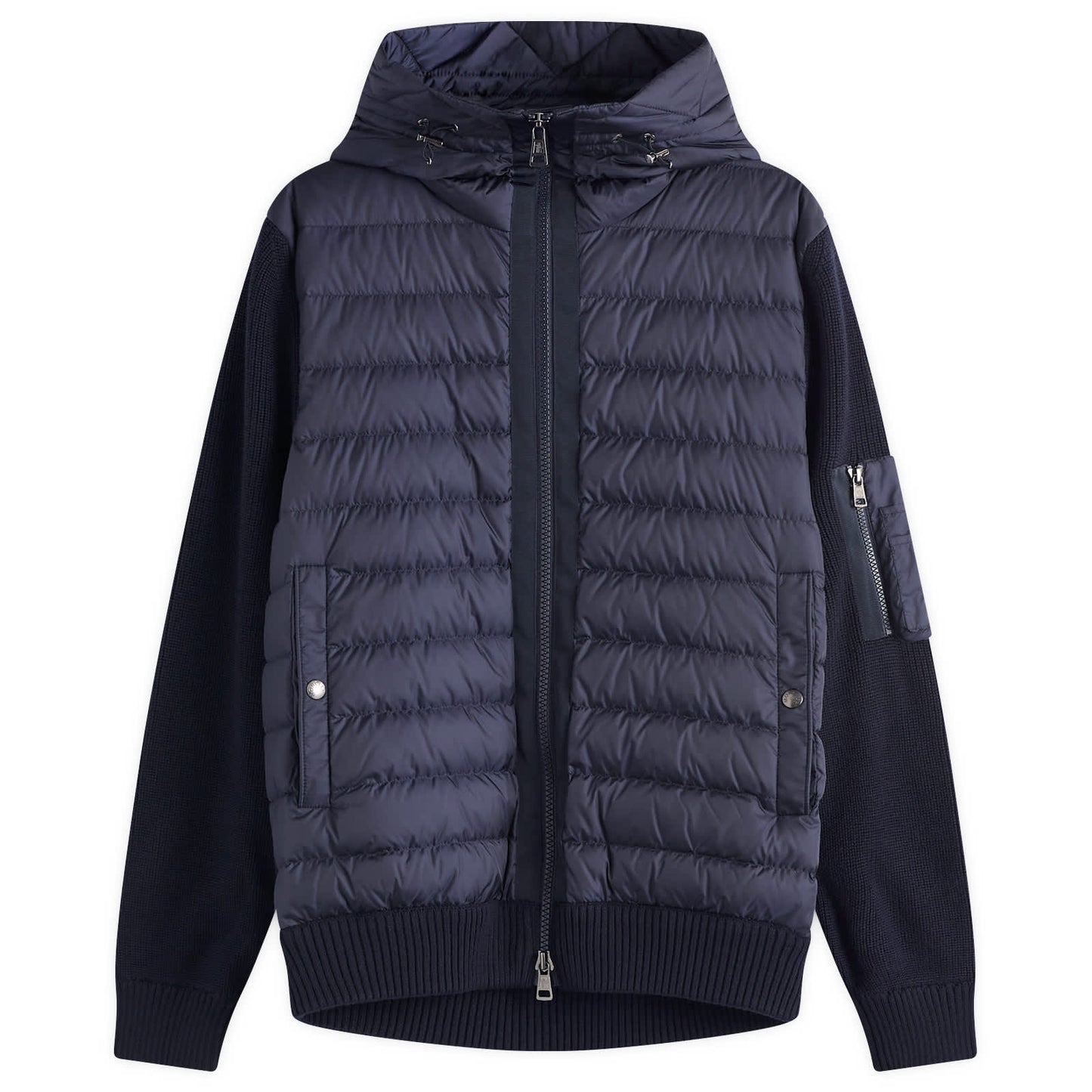 Hooded Down Knit Jacket