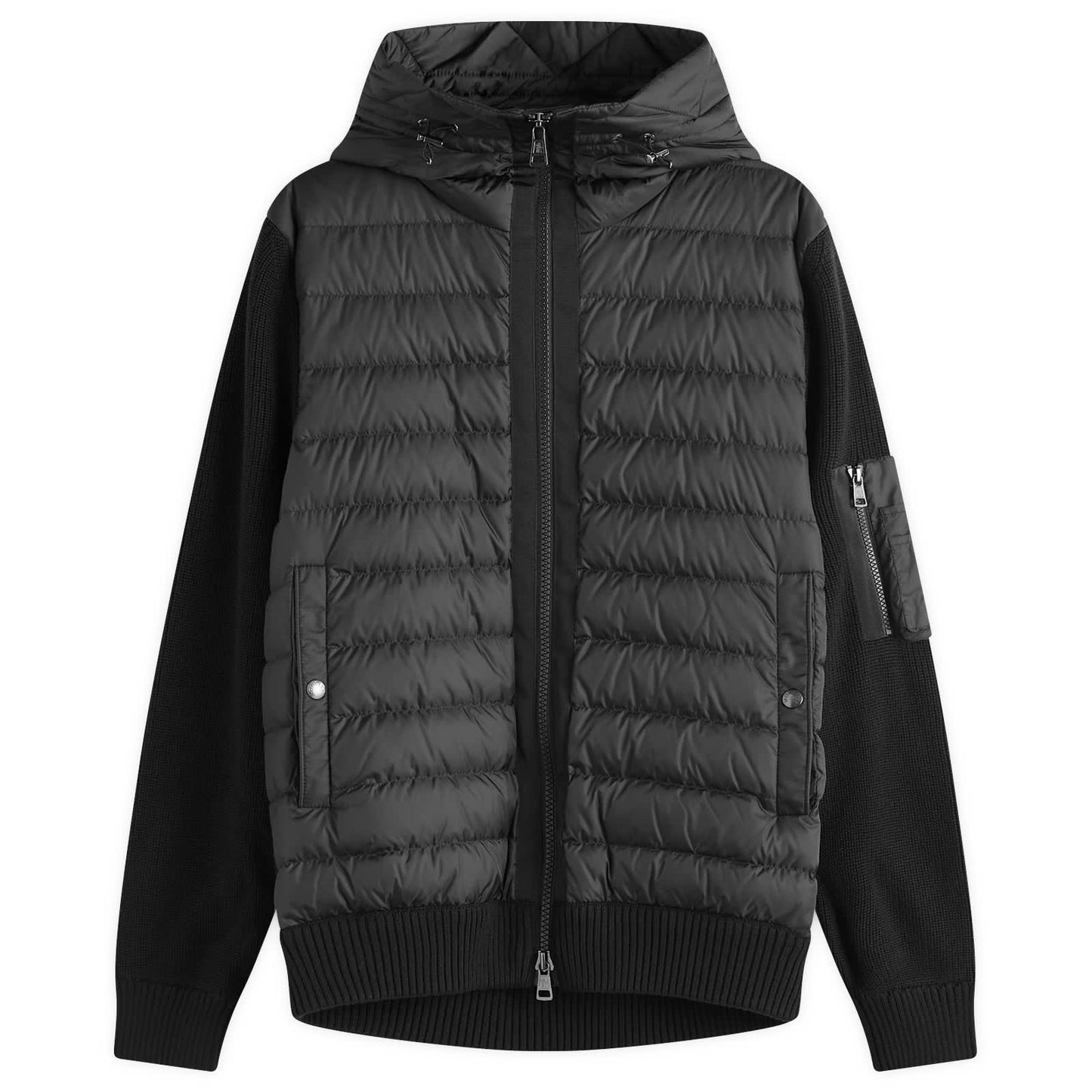 Hooded Down Knit Jacket