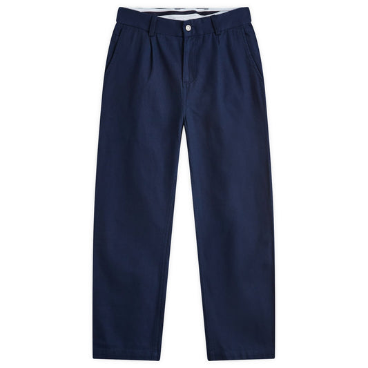 Twill Pleated Trousers