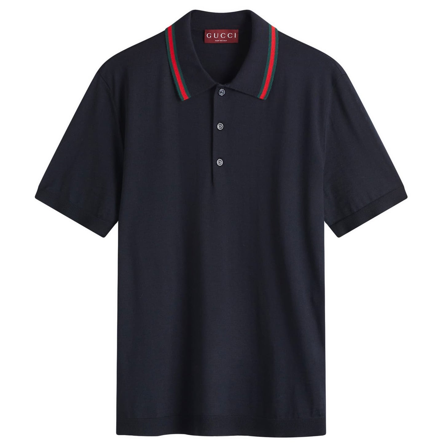 Fine Gauge Wool Short Sleeve Polo Shirt