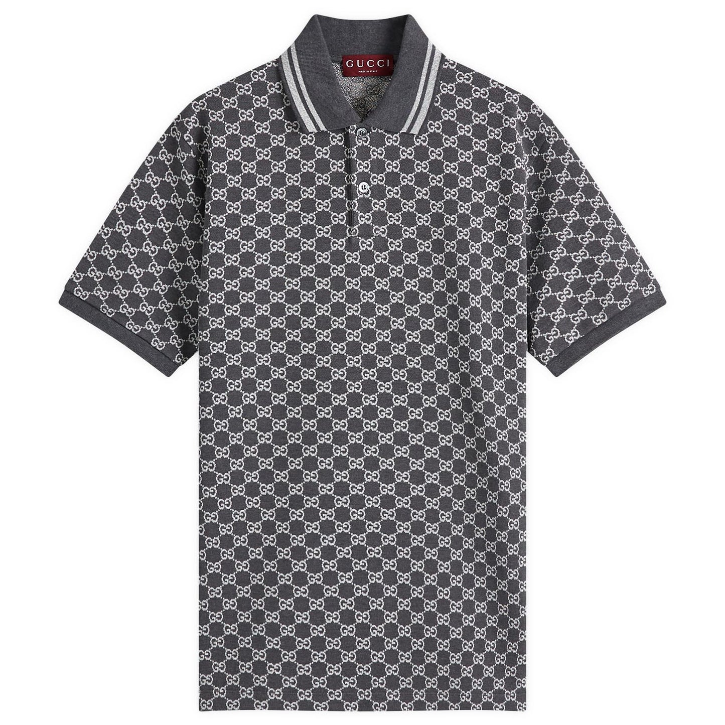 GG Jacquard Cotton Piquet Polo Shirt