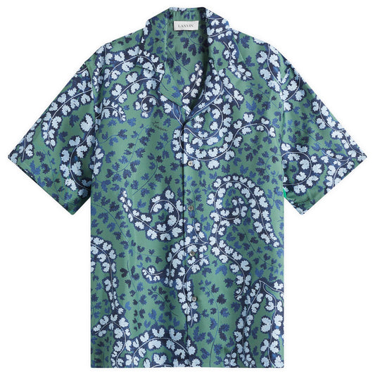 Rateau Print Silk Bowling Shirt