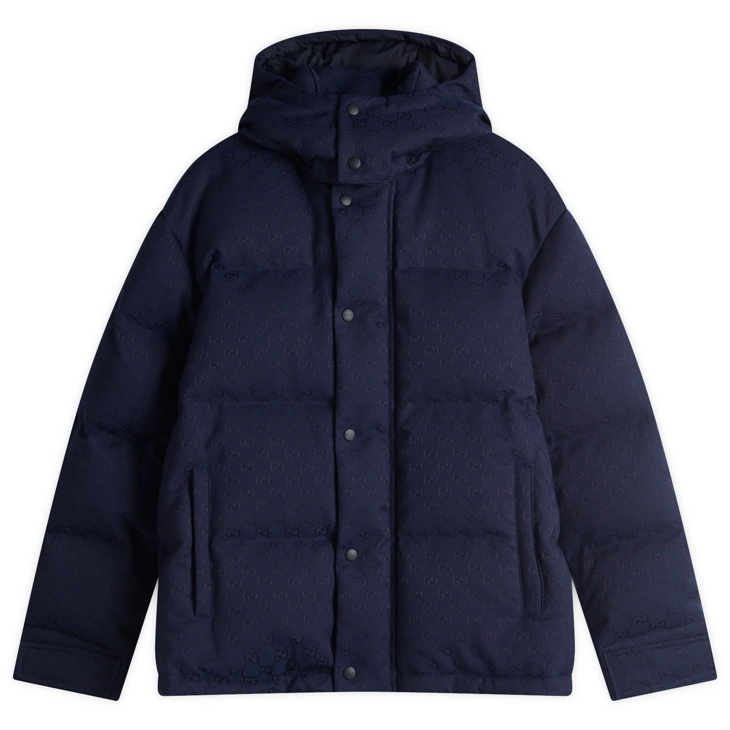 GG Canvas Down Hooded Jacket