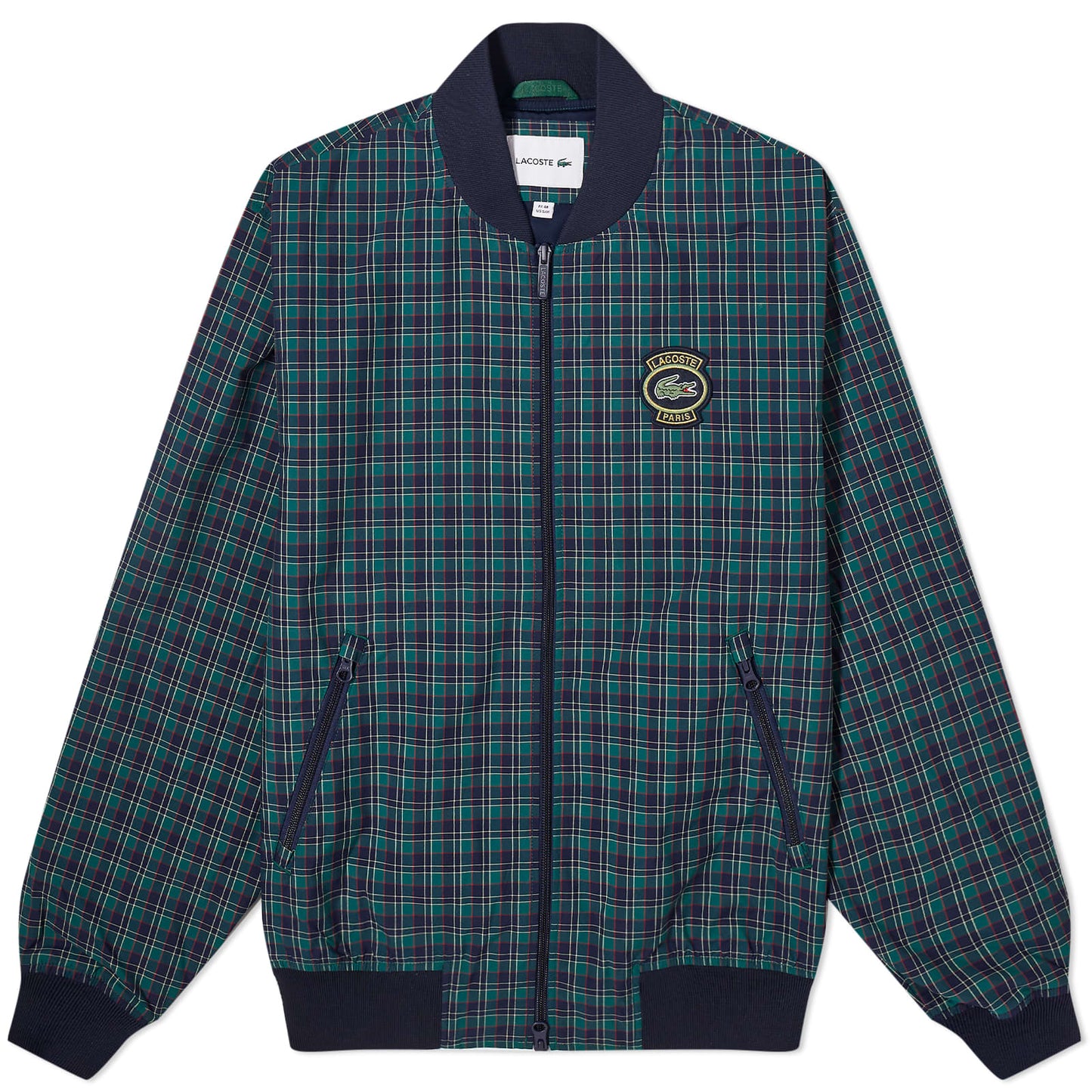 Paris Logo Check Bomber Jacket