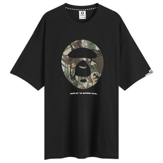 Woodland Camo Moonface T-Shirt