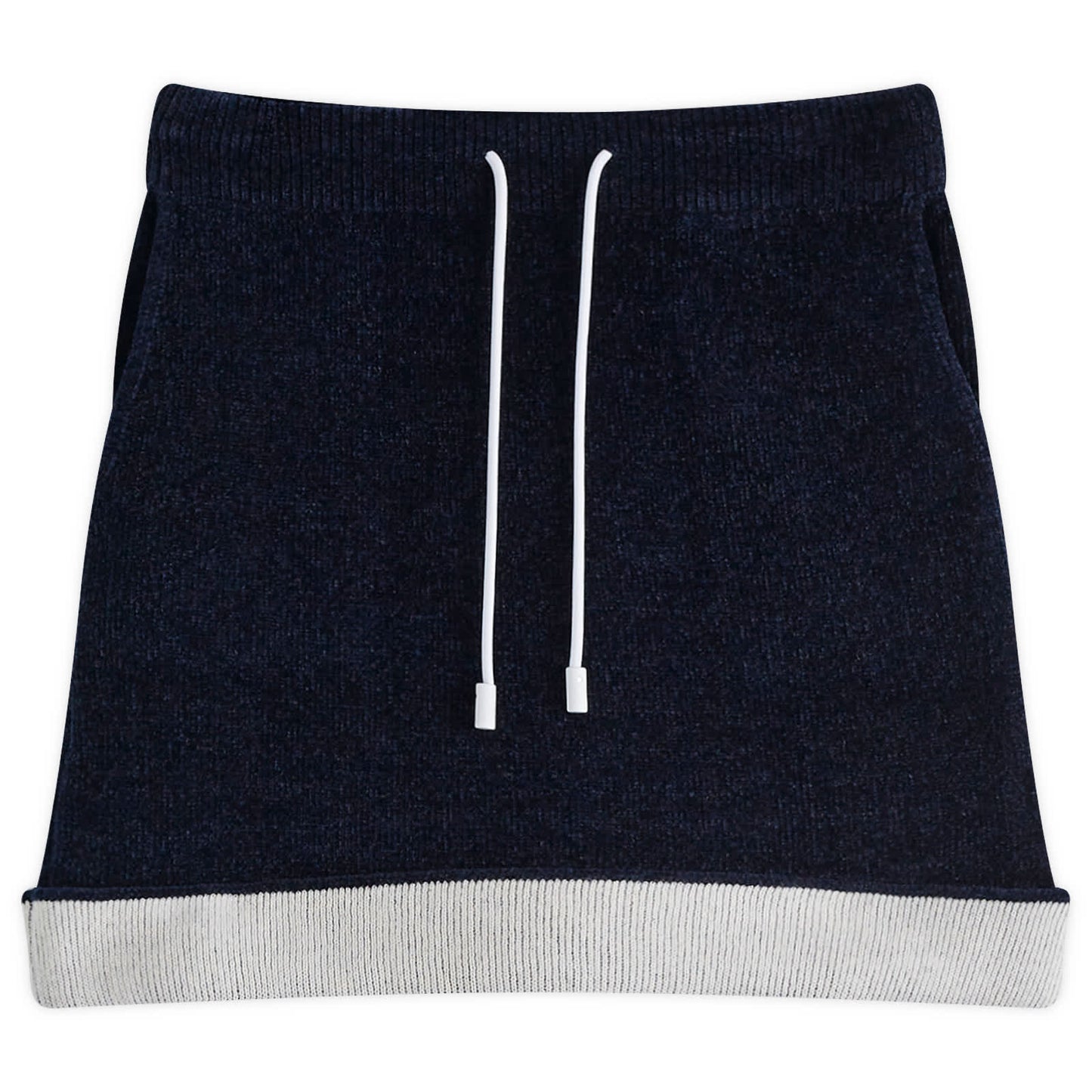 Contrast Hem Chenille Skirt