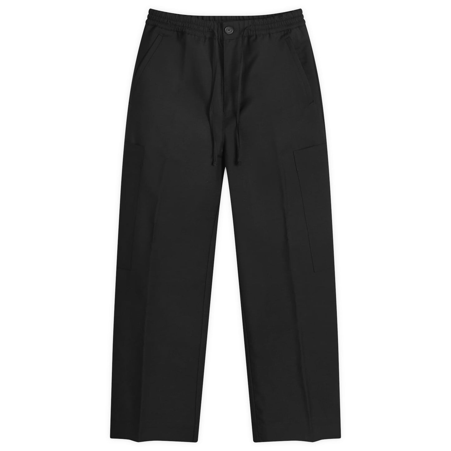 Wide Leg Drawcord Cargo Trousers