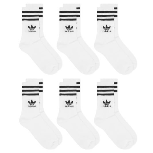 3 Strip Crew Sock - 6 Pack