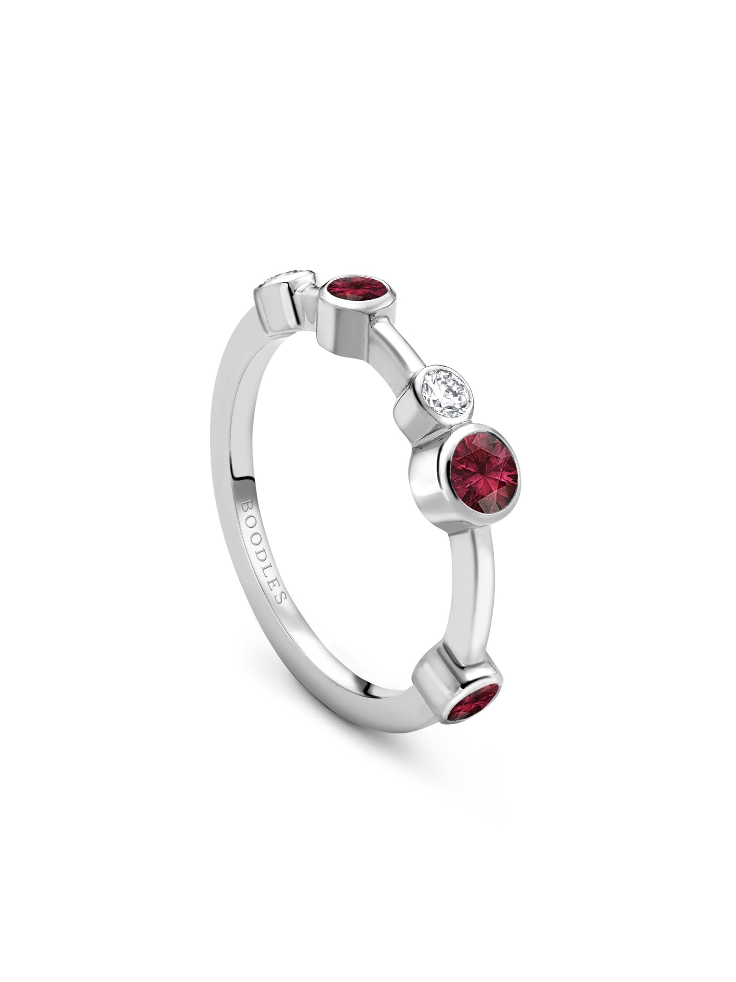 Raindance Half-Hoop Ruby Ring