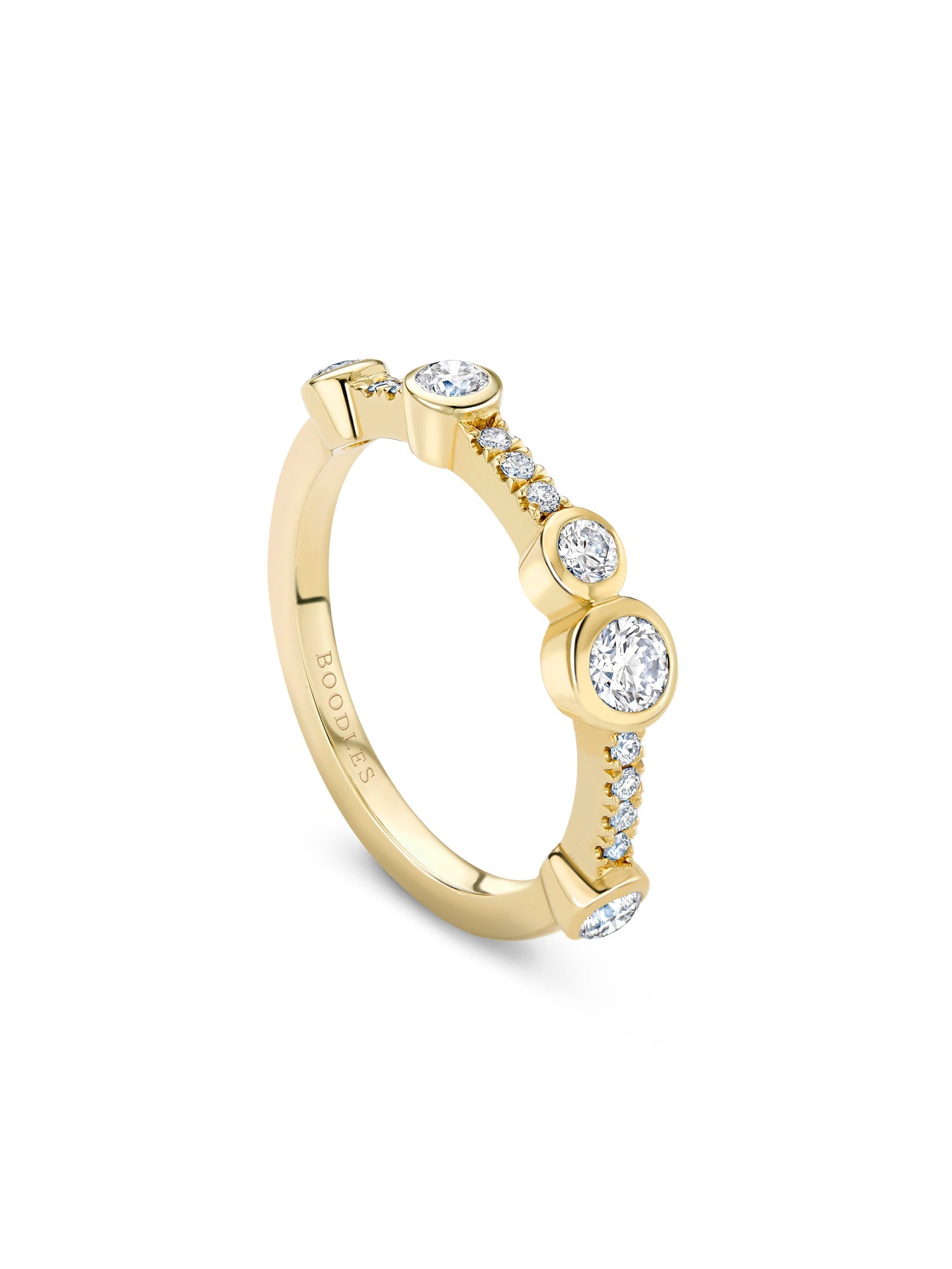 Waterfall Semi Diamond Ring