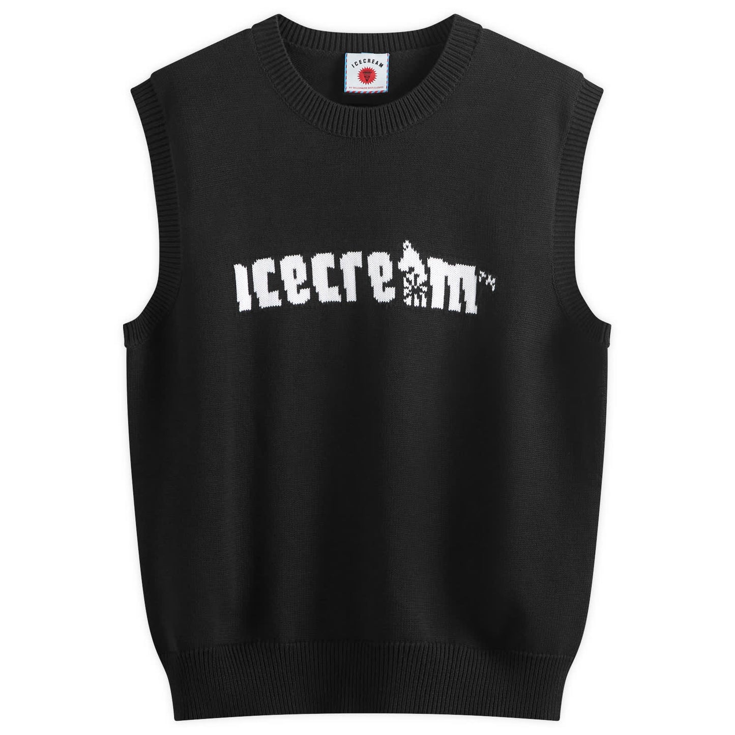 Icecream Straight Logo Knit Vest