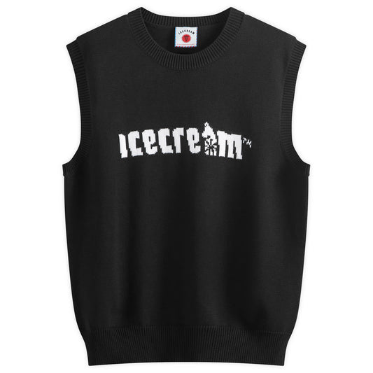 Icecream Straight Logo Knit Vest