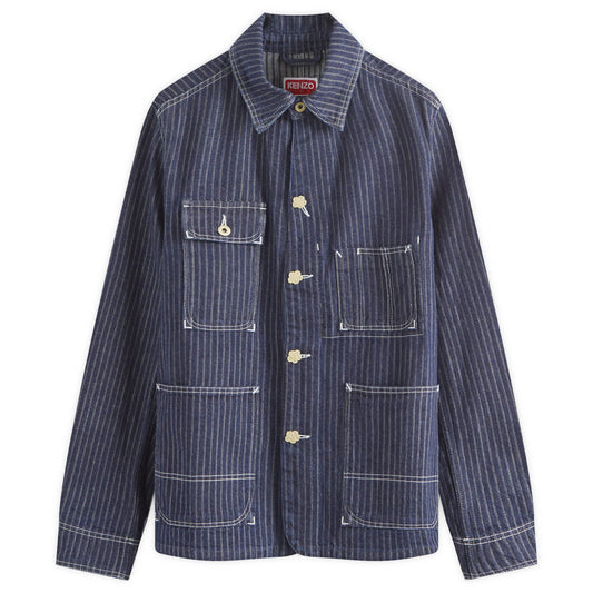 Ticking Stripe Relaxed Chore Jacket