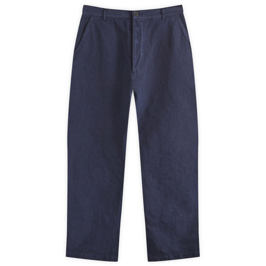 Linen Slub Military Chino Pants