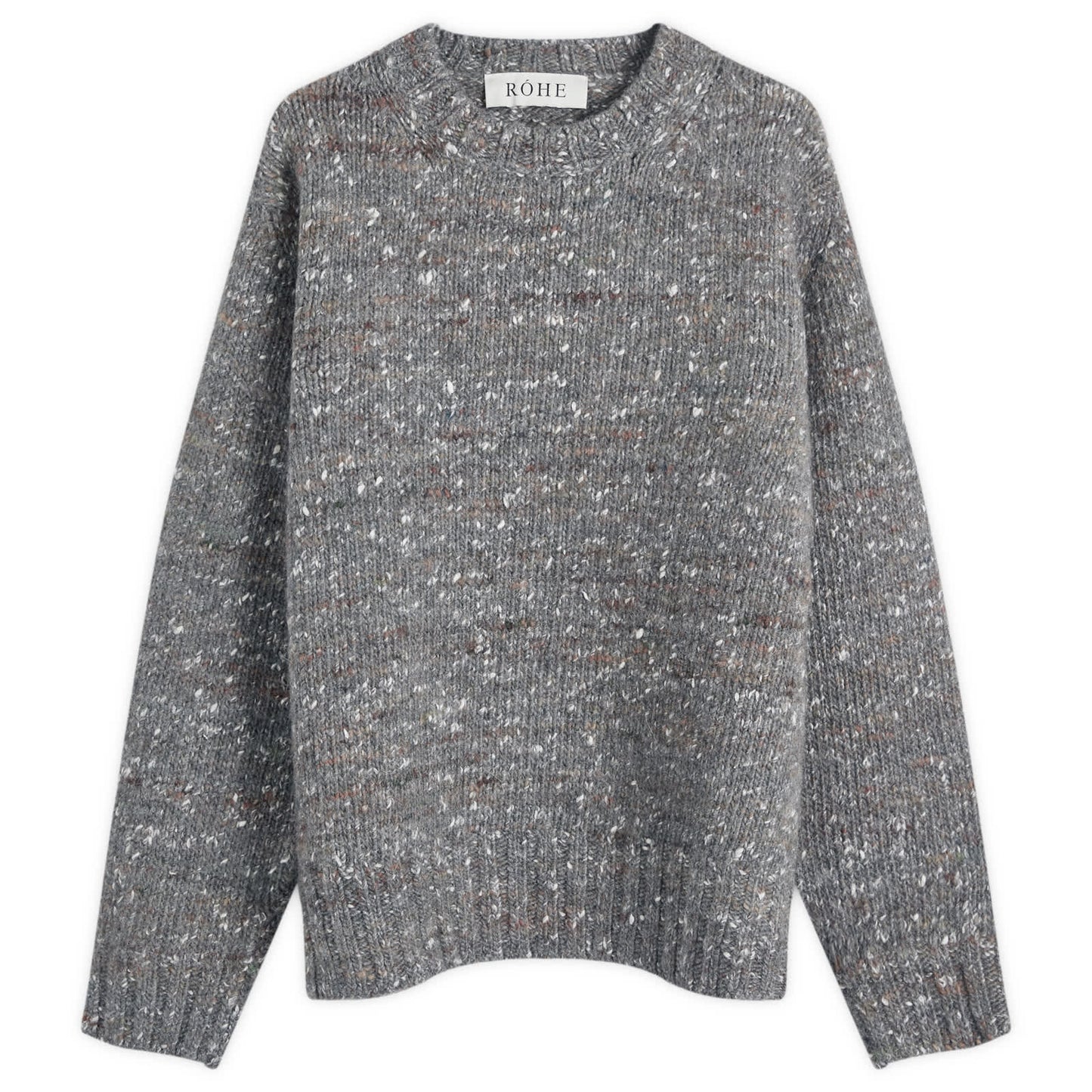 Relaxed Mouline Crew Neck Jumper