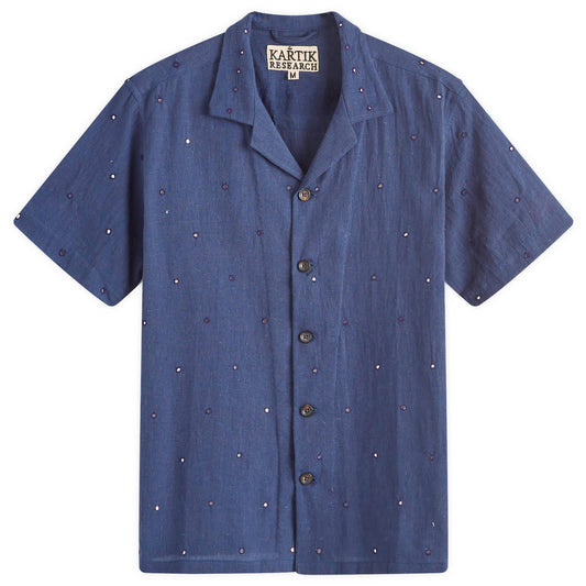 Hand Embroidered Mirrors Vacation Shirt