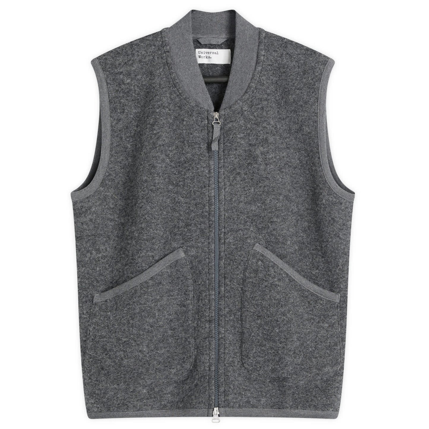 Wool Fleece Zip Waistcoat