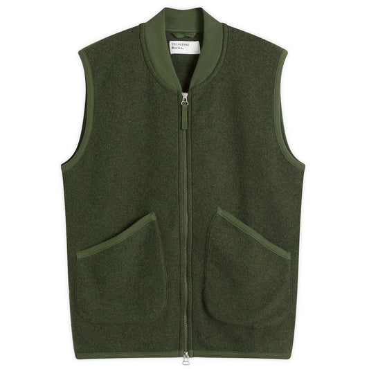 Wool Fleece Zip Waistcoat