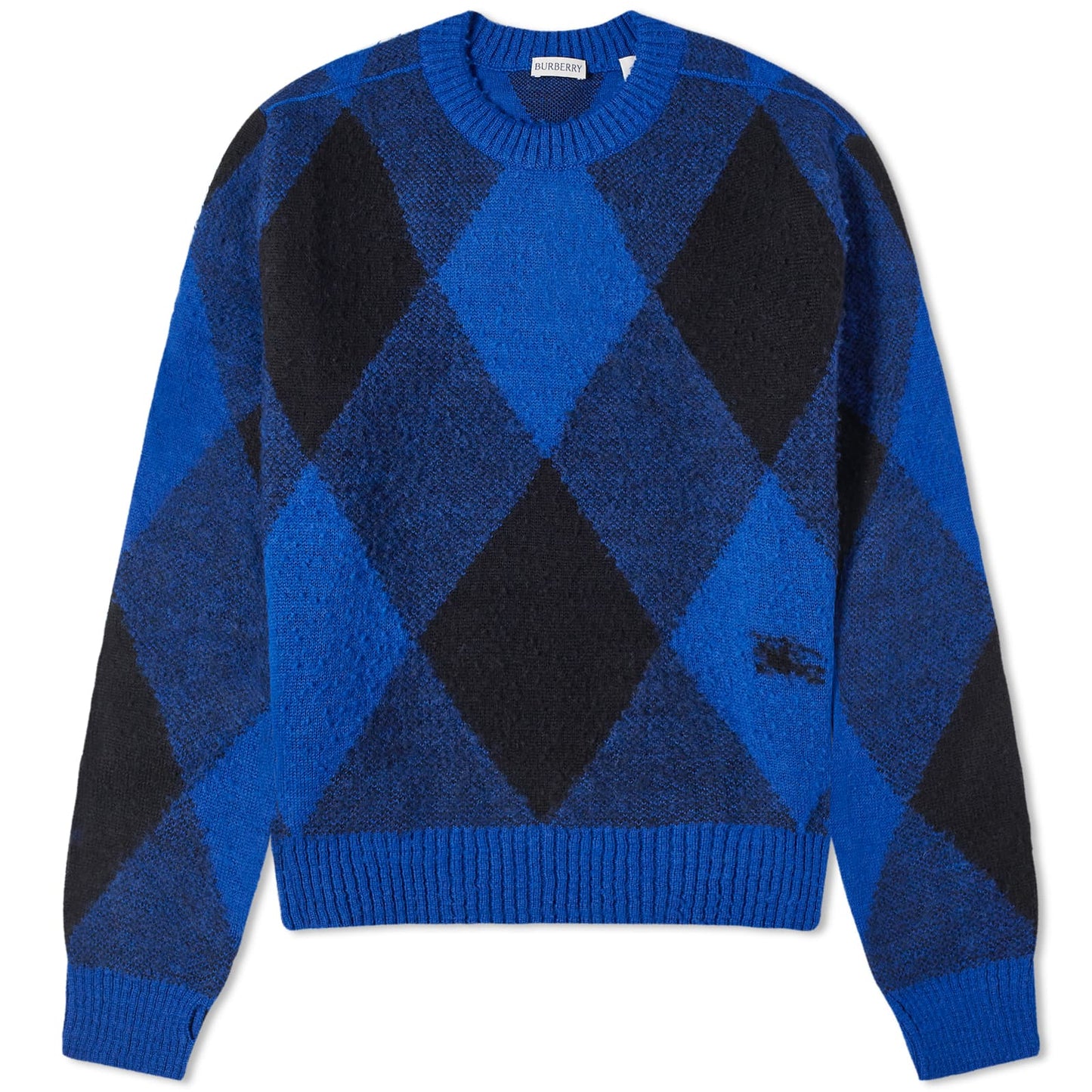 Large Check Crew Knit