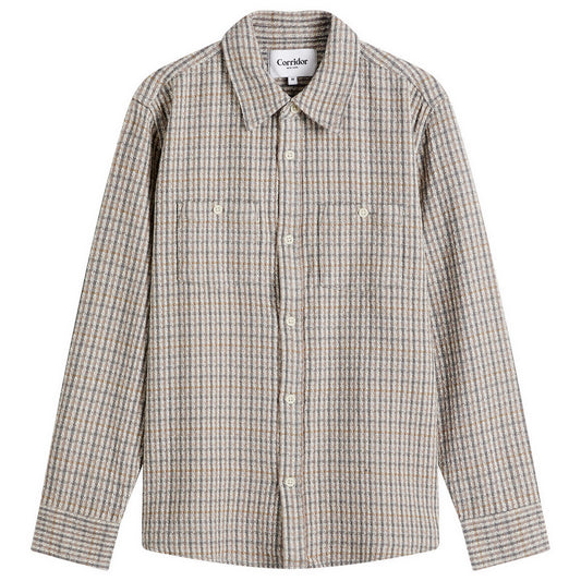 Long Sleeve Reverse Tweed Shirt