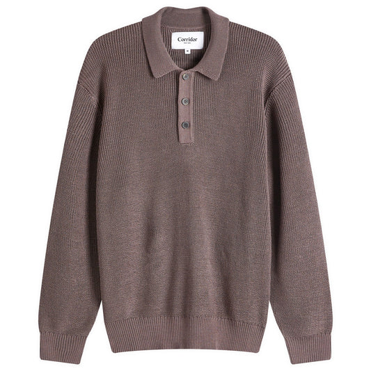 Long Sleeve Slouchy Polo