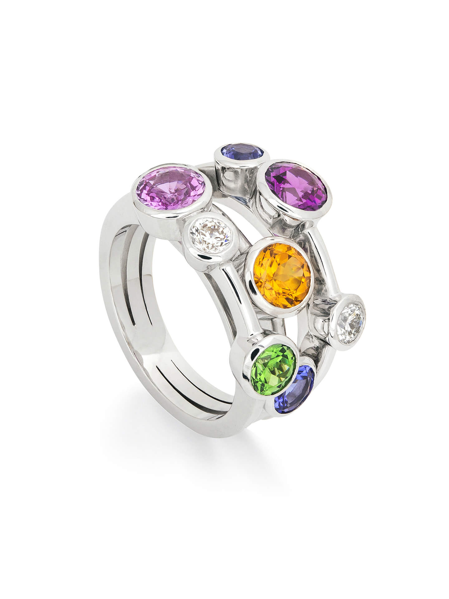 Raindance Rainbow Watercolour Ring