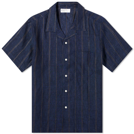 Universal Works Linen Stripe Road Shirt