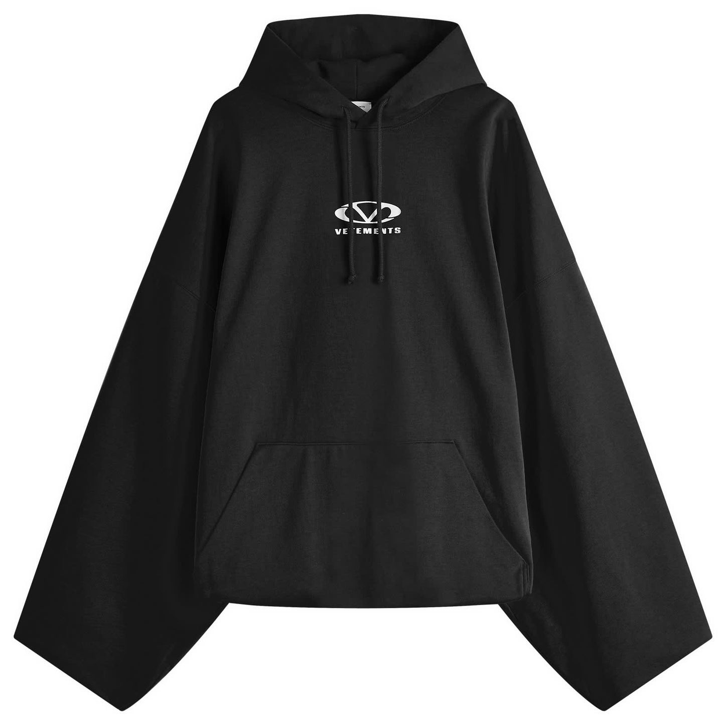 Oval Logo Cropped Boxy Hoodie