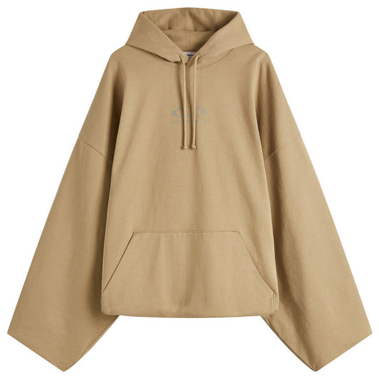 Oval Logo Cropped Boxy Hoodie