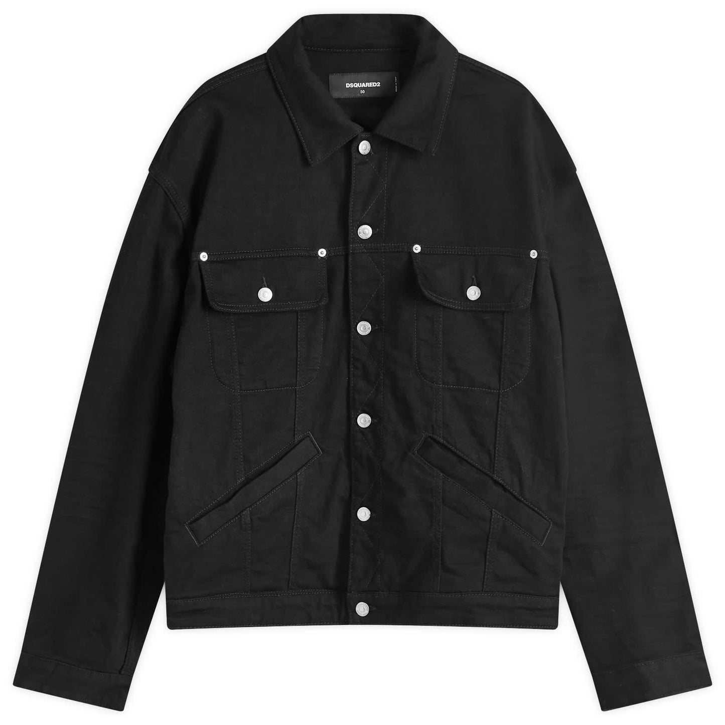 DSquared2 Icon Black Over Jean Jacket