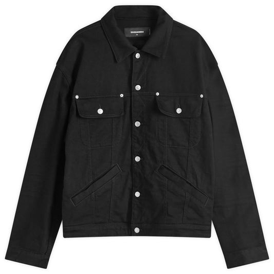 DSquared2 Icon Black Over Jean Jacket
