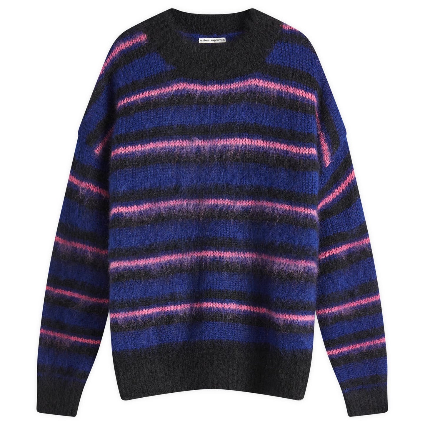 Brushed Mohair Border Knit