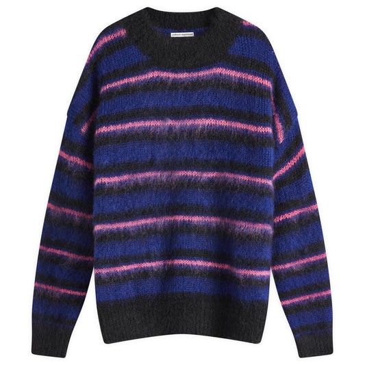 Brushed Mohair Border Knit
