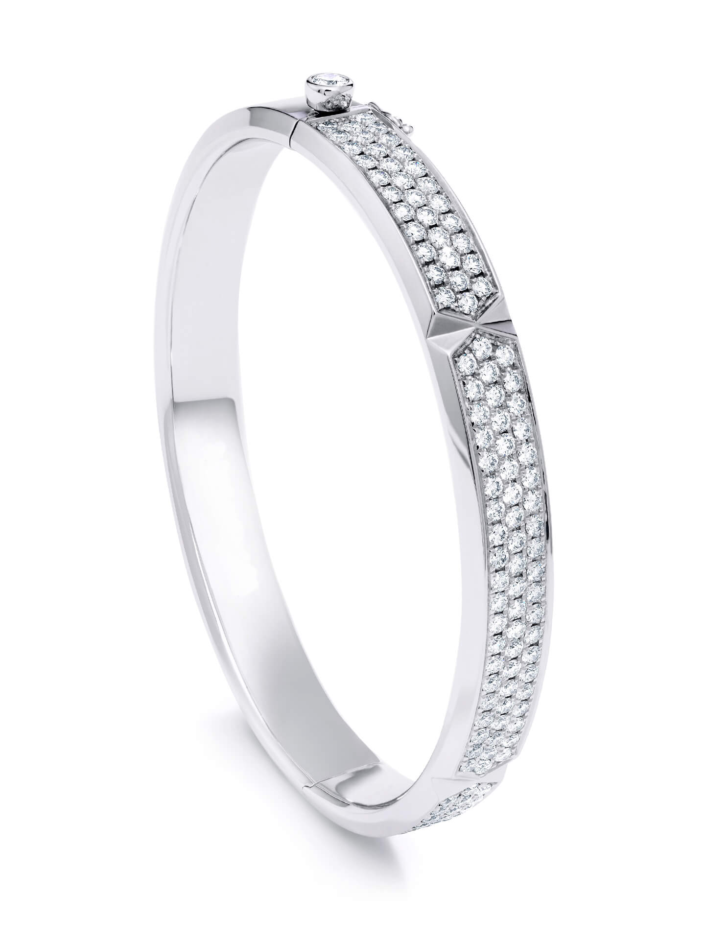 Jazz Pavé Diamond Bangle