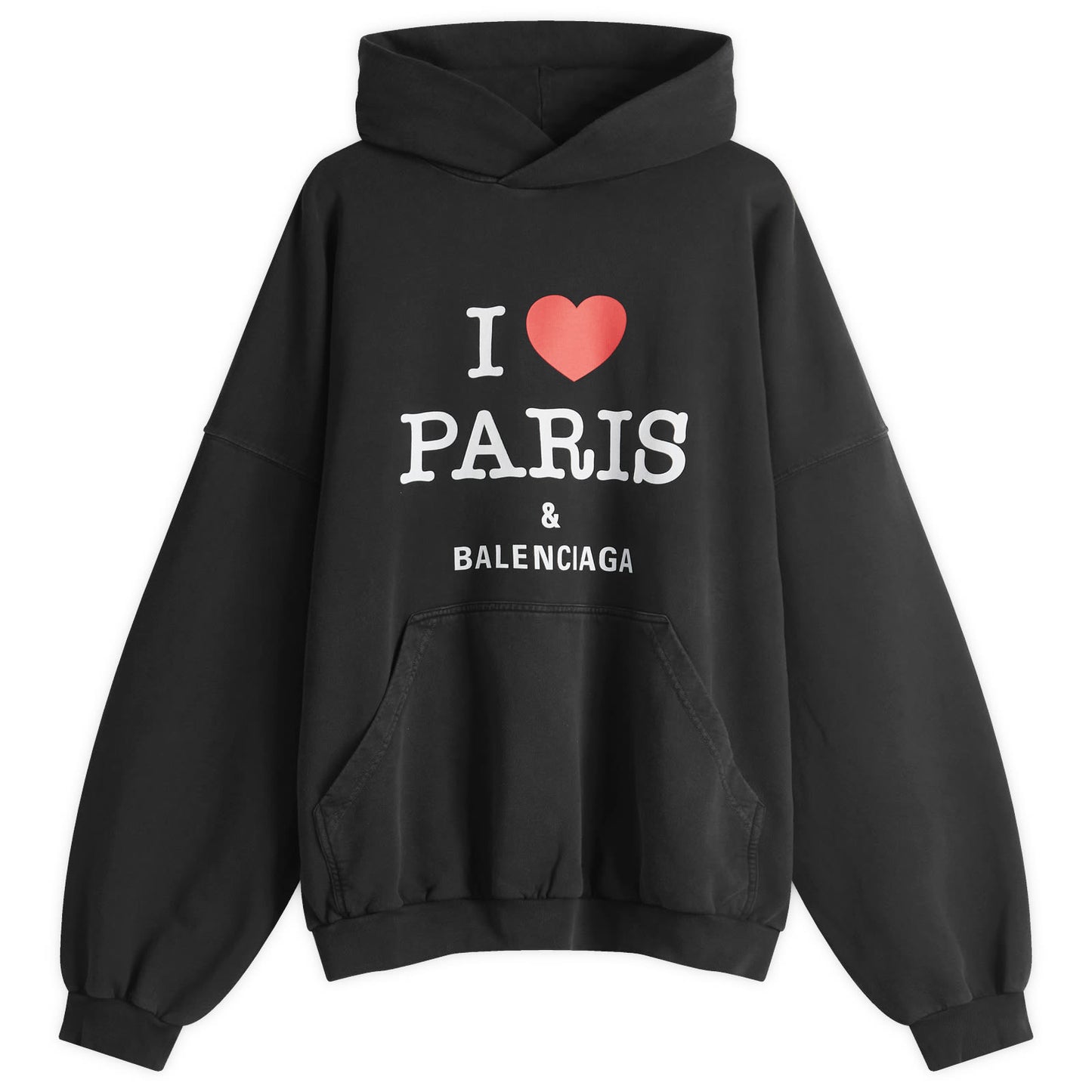 I Heart Paris Logo Large Fit Hoodie