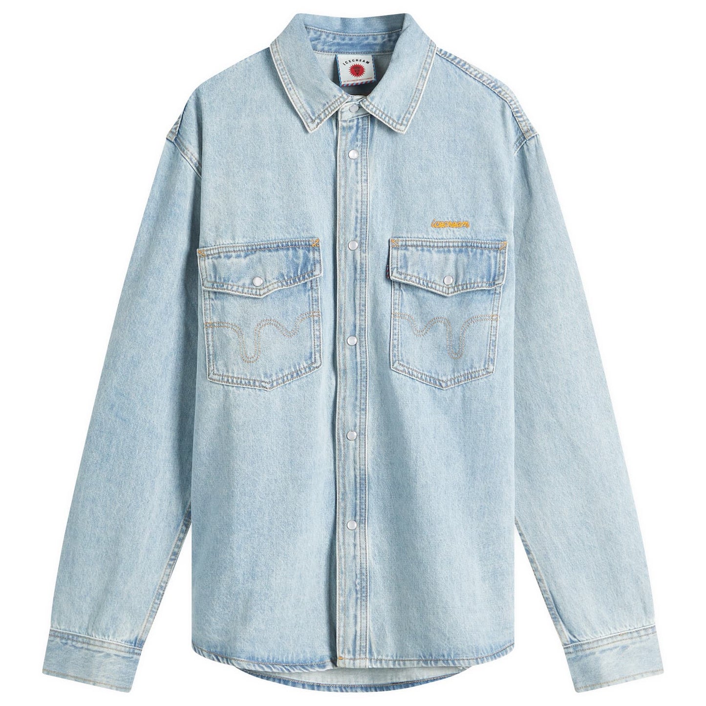 Chainstitch Light Wash Denim Shirt