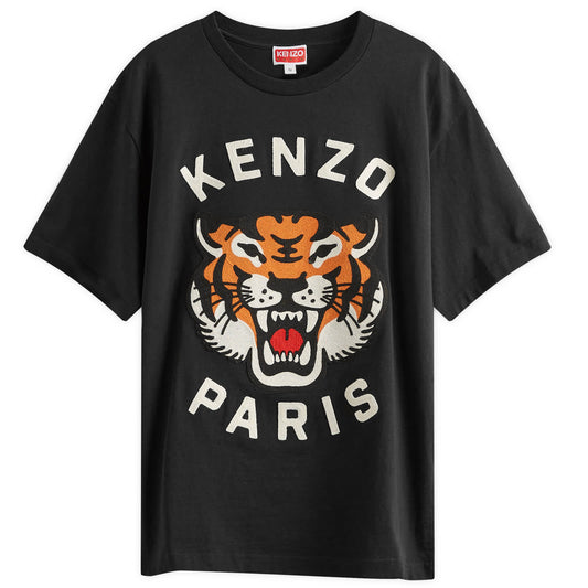 Lucky Tiger Embroidered T-Shirt