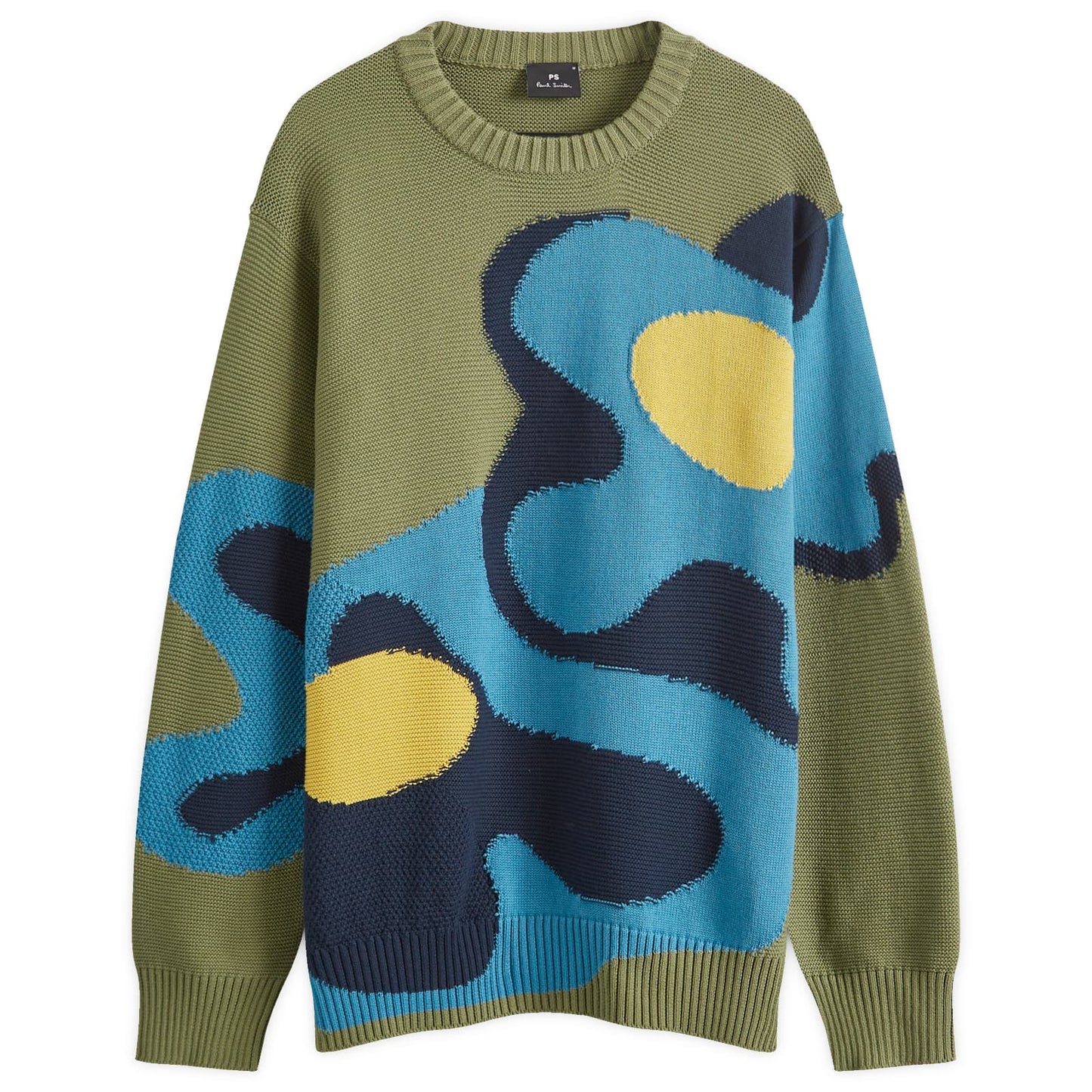 Flower Itarsia Knit Sweater