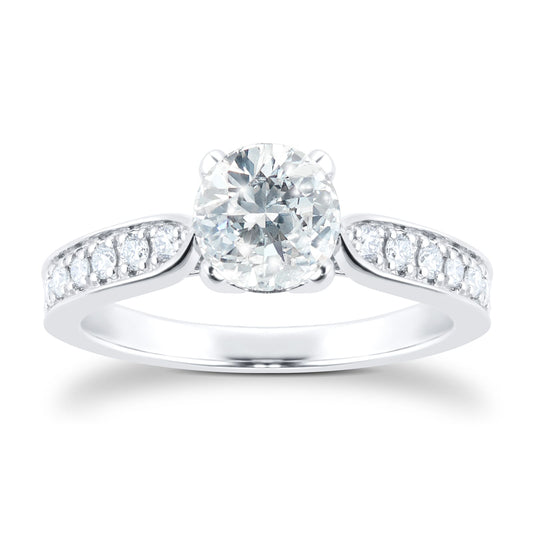 Boscobel Ring With Diamond Band 1.21ct