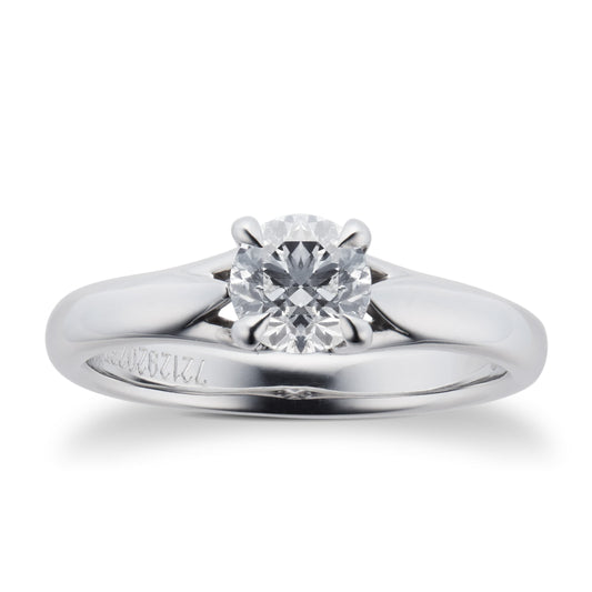 Ena Harkness Platinum 0.70ct Diamond Ring