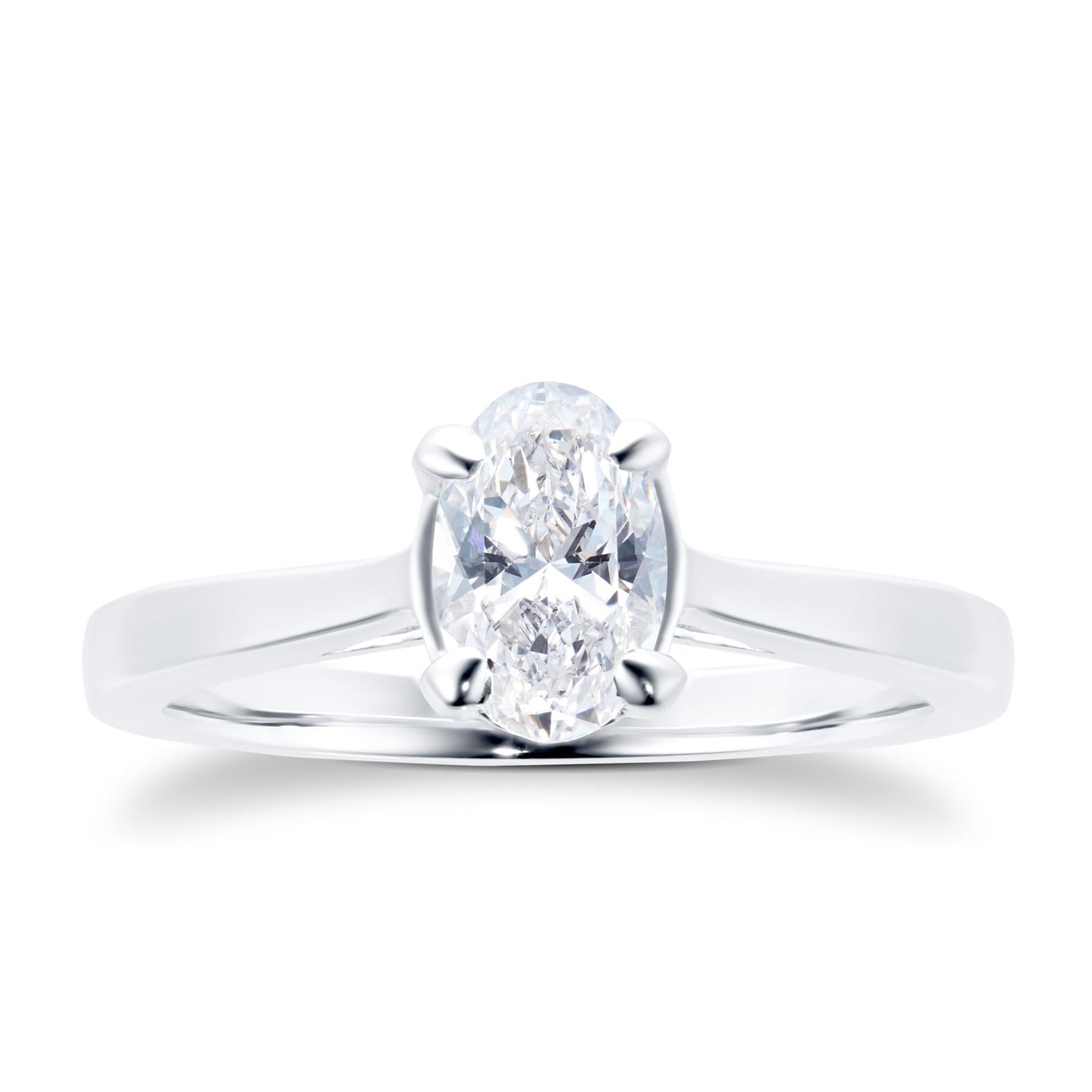 Platinum Belvedere 0.80ct Oval Solitaire Ring